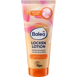 Front of Balea Curl Styling Lotion 100 ml tube for defined curls with an anti-frizz effect