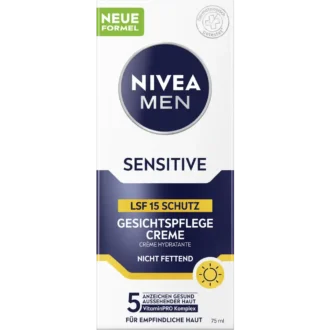 NIVEA Men Sensitive Face Cream SPF 15 75 ml soothes protected skin