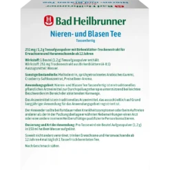 Bad Heilbrunner Kidney And Bladder Tea, Ready To Drink Bad Heilbrunner Kidney And Bladder Tea, Ready To Drink - Backside