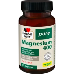 Doppelherz Pure Magnesium 400 Vegan, 60 Capsules