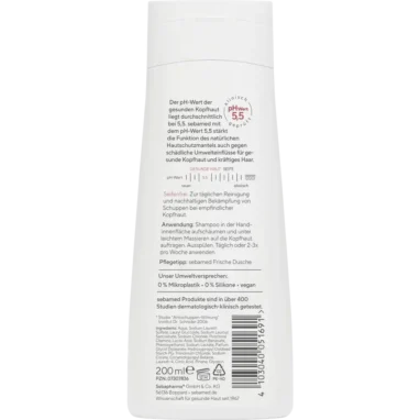 Sebamed Anti-Dandruff Shampoo, 200 ml Sebamed Anti-Dandruff Shampoo ingredients and usage directions