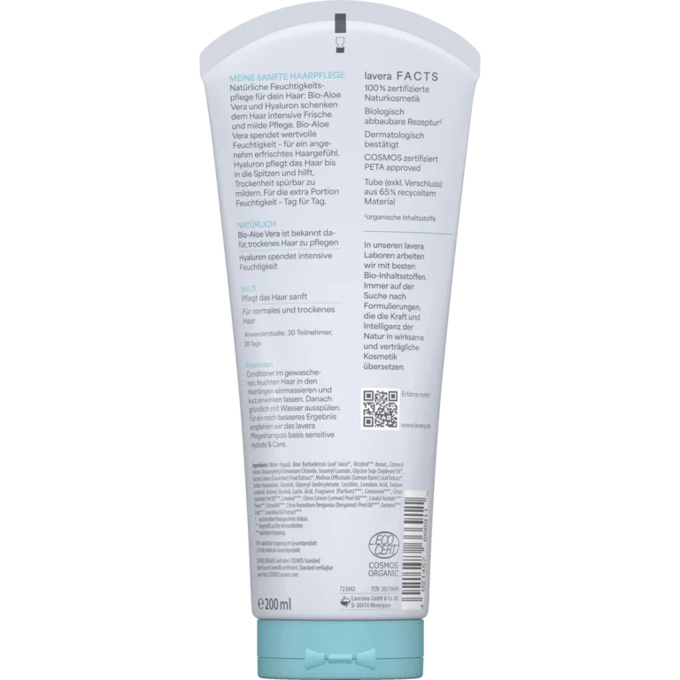 Lavera Basis Sensitive Hydrate & Care Conditioner 200 ml Lavera Basis Sensitive Hydrate & Care Conditioner 200 ml back