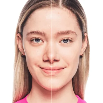 essence Coverstick 10 Matt Naturelle -before and after 2