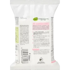 Alverde Wild Rose Cleansing Wipes, 25pc Alverde Wild Rose Cleansing Wipes, 25pc - Backside