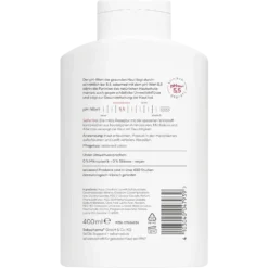 200 ml back label with ingredients and usage instructions