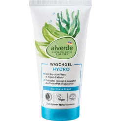 alverde NATURKOSMETIK Hydro Cleansing Gel front packaging