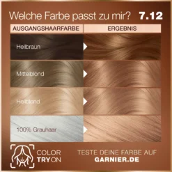 Garnier GOOD 7.12 Latte Macchiato Brown - Result