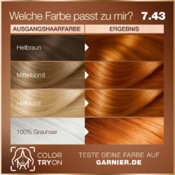 Garnier GOOD 7.43 Turmeric Copper - Result