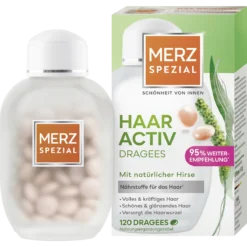 Merz Spezial Hair Active Dragees 120 pcs with bottle and packaging