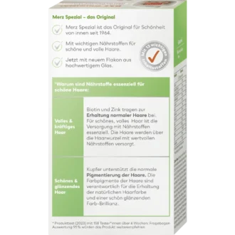 Merz Spezial Hair Active Dragees benefits for full and strong hair