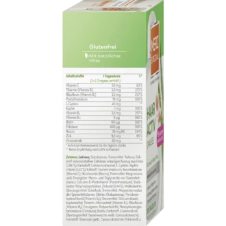 Merz Spezial Hair Active Dragees ingredients with biotin, zinc and L-cysteine