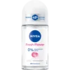 Front view of NIVEA Fresh Flower Deo Roll‑On 50 ml bottle
