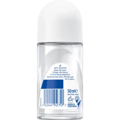 Back side of NIVEA Fresh Flower roll‑on showing ingredient list and label