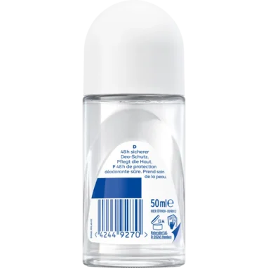 Nivea Fresh Flower Deodorant Roll On, 50ml Back side of NIVEA Fresh Flower roll‑on showing ingredient list and label
