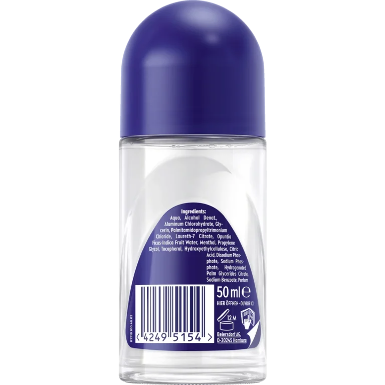 NIVEA MEN Cool Kick Fresh Antiperspirant Roll-On 50 ml with 72-hour sweat and odor protection - Back
