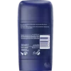 Back label showing full ingredient list on the deodorant