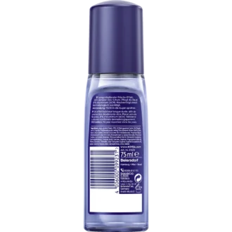 Back of NIVEA MEN Fresh Active Deodorant Pump Spray 75 ml showing ingredients and product information