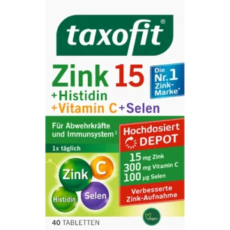 Taxofit Zinc + Histidine + Vitamin C + Selenium, 40 Tablets