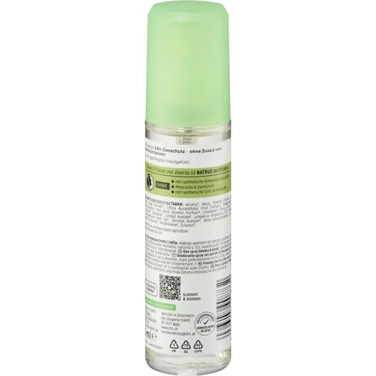 Alverde Deodorant Spray Lime, 75ml Back