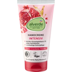 alverde natural hand cream pomegranate shea butter 75 ml for dry skin