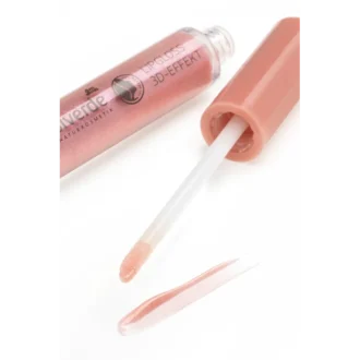 Alverde Lipgloss Pink Crush – close-up of glittery texture with nourishing oils