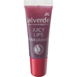 Alverde Juicy Lips Pomegranate lip gloss – 8 ml – high-gloss hydration