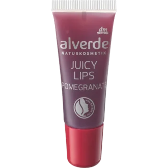 Alverde Juicy Lips Pomegranate lip gloss – 8 ml – high-gloss hydration