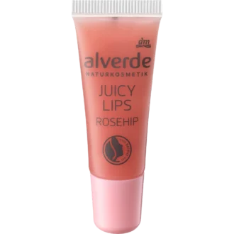 Alverde Juicy Lips Rosehip lip gloss – 8 ml – high-gloss hydration