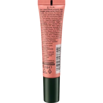 Alverde Liquid Blush 10 Vintage Rose, 15 ml - Backside