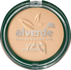 Alverde Powder Foundation 10 Soft Ivory, LSF 6, 10 g