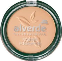 Alverde Powder Foundation 20 Velvet Sand, LSF 6, 10 g
