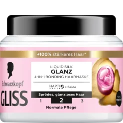 Gliss Liquid Silk 4-in-1 Bonding Hair Mask 400 ml – shine & repair