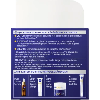 NIVEA Q10 Night Cream packaging back