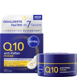 NIVEA Q10 Anti-Wrinkle Night Cream 50ml front view