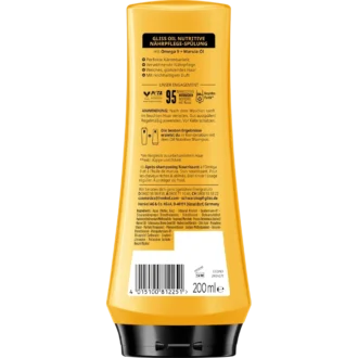 Schwarzkopf Gliss Oil Nutritive Conditioner label with ingredients and instructions