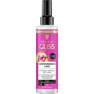 Gliss Seductively Long Express Repair Spray Conditioner 200 ml flowing long hair