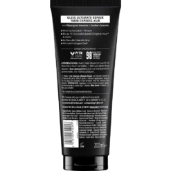 Schwarzkopf Gliss Ultimate Repair 1-Minute Express Treatment ingredients and usage instructions