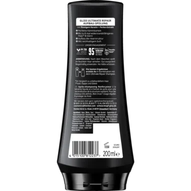 Schwarzkopf Gliss Ultimate Repair Conditioner ingredients and usage instructions