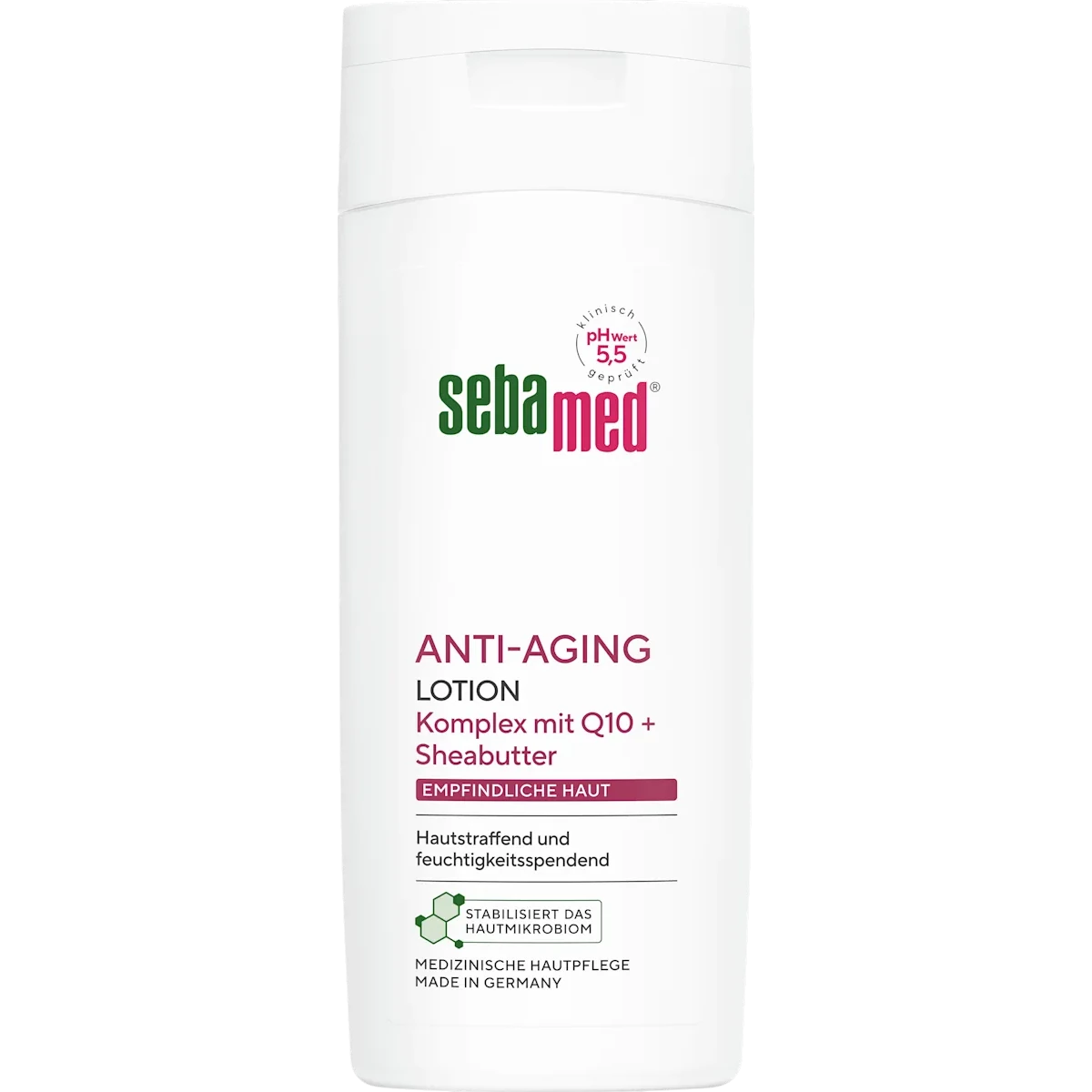 Sebamed Anti-Aging Q10 Firming Body Lotion, 200ml Sebamed Anti-Aging Body Lotion with Q10, shea butter and argan oil, 200 ml