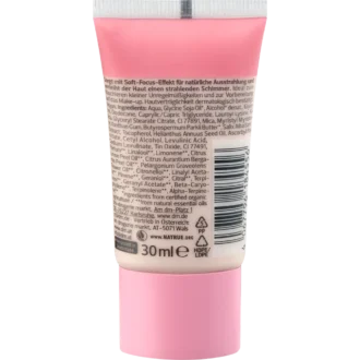 alverde Mineral Face Primer back label showing ingredients