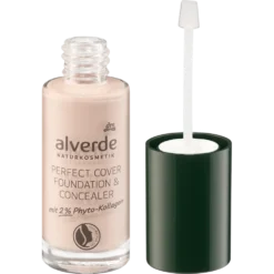 alverde NATURKOSMETIK Foundation & Concealer 05 Porcelain front view