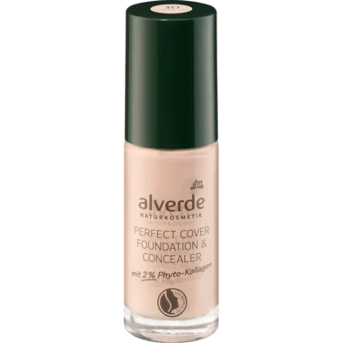 alverde NATURKOSMETIK Foundation & Concealer 10 Vanilla front view