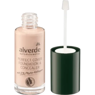 alverde NATURKOSMETIK Foundation & Concealer 10 Vanilla front view