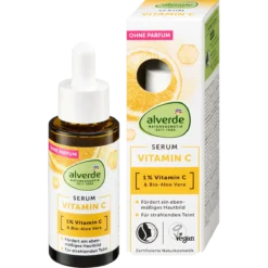 alverde NATURKOSMETIK Vitamin C Serum front packaging