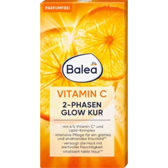 Balea Glow Treatment 2-Phase Vitamin C Ampoules, 7pc