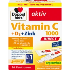 Doppelherz Vitamin C 1000 + D3 + Zinc Depot 30 tablets