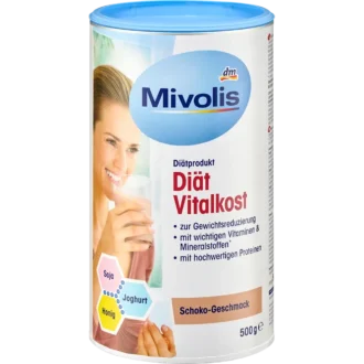 Mivolis Diet Shake Chocolate Flavor 500 g can – high-protein meal replacement for weight control