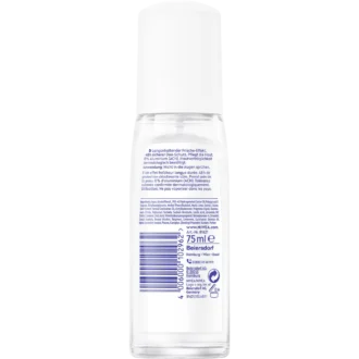 Back view of NIVEA Fresh Natural Deo with ingredient list and label