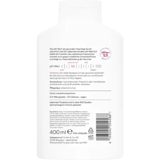 Sebamed Fresh Shower Gel, 400ml - Backside Ingredients