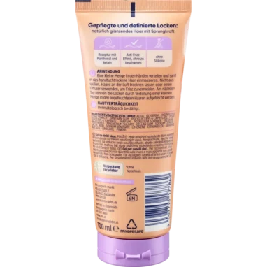 Balea Curl Crunch Gel, 100ml - Backside